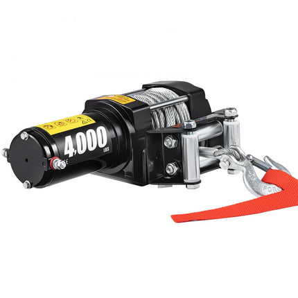 VEVOR Elektrische Lier 1814kg(4000 lbs) Winch Kabel Lier Elektrische Takel Lier Offroad Lier Uitgerust met 1,3kW Waterdichte Permanentmagneetmotor