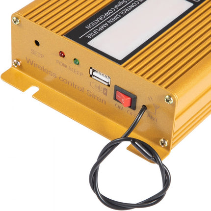 VEVOR 2 autowaarschuwingsalarmluidsprekers 400 W 12 V, autosirene alarmhoorns 8 tonen universeel politie, brandsirene, claxon, luidspreker, waarschuwingshoorn van kunststof, alarmluidspreker met handmicrofoon