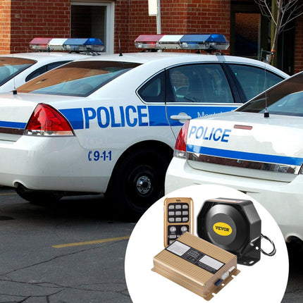 400W 8 Tones Auto Luidspreker Alarm Gastheer Megafoon Sirene Luid MIC Systeem 12V DC Afstandsbediening