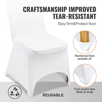 VEVOR 50 stuks universele stoelhoezen stretch stoelhoes stoelhoes stoelhoes