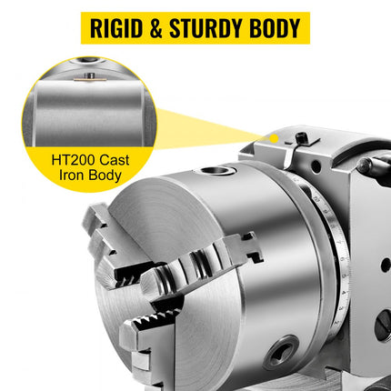 VEVOR BS-0 Precisiescheidingskop met 5" 3-klauwplaat Snel Hoge kwaliteit Betrouwbaar