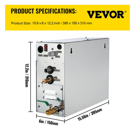 6 KW Stoomgenerator Douche Sauna Badkamer Thuis Spa