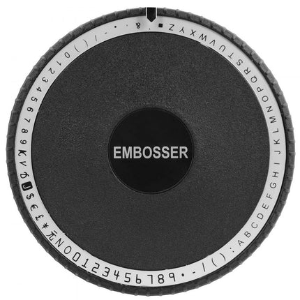 VEVOR Kaart Embosser Handleiding Embosser Machine 34,04x26,92x12,45 cm 72 Tekens