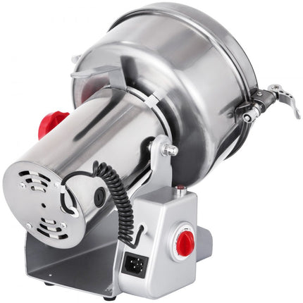 VEVOR Grinder Molen 1800 W Swing Type Graanmolen Machine 750 G Elektrische Graanmolen van 304 Roestvrij Staal met een 26000 t/min