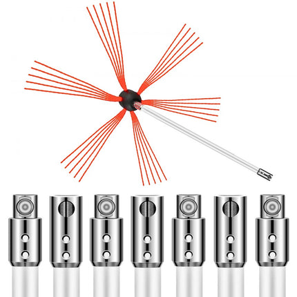 26ft/8m Chimney Sweep Cleaning System Nylon Wise Power Sweeping Moderate Cost