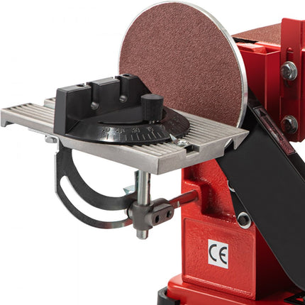 VEVOR 375W Bankband en Schijfschuurmachine Slijpmachine 1420rpm Metaalbewerking Tafelblad Hoogwaardig