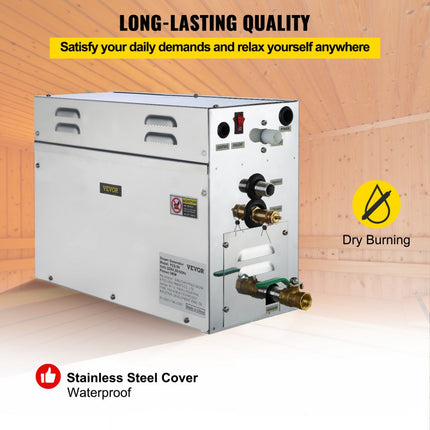 9kw Steam Generator Shower Auto Controller Sauna Bath Home Spa 220v Professional