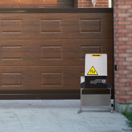 VEVOR schuifpoortopener AC1400 1400 kg met 2 afstandsbedieningen Hekaandrijving hardwarekit voor beveiliging Bewegingssnelheid 13 m/min Elektrische rolpoortmotor voor opritschuifpoorten
