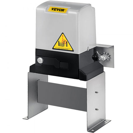 VEVOR schuifpoortopener AC1400 1400 kg met 2 afstandsbedieningen Hekaandrijving hardwarekit voor beveiliging Bewegingssnelheid 13 m/min Elektrische rolpoortmotor voor opritschuifpoorten