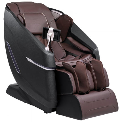 VEVOR massagestoel met flexibele SL-rail, 3D full body shiatsu-massageapparaat, zwaartekrachtvrij, 10 tot 18 automatische modi, verwarming, Bluetooth-luidspreker, luchtkussen en touchscreen 160 kg