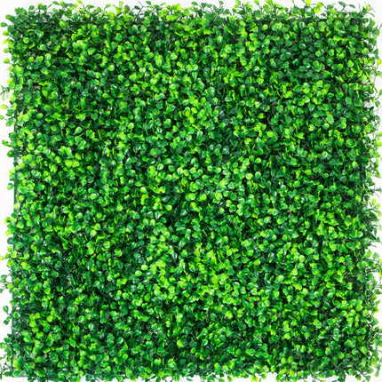 VEVOR Kunstmatige Haag 12 Stuks Buxus Achtergrond 50,8 x 50,8 cm Kunstmatige Buxus Paneel Gemaakt van 100% Milieuvriendelijk Polyethyleen met Stevige Paneelbasis voor Balkon Hotels en andere Feesten