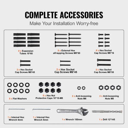 VEVOR Balustrade Trap Buitentrapleuning Geschikt voor 1-4 Stappen Overgangssmeedijzeren Leuning Verstelbare Buitentrapleuning Trapleuning Leuningen
