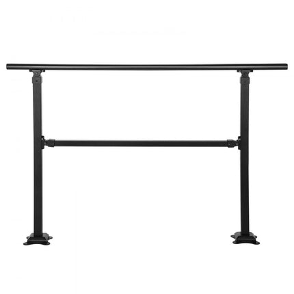 VEVOR Balustrade Trap Buitentrapleuning Geschikt voor 1-4 Stappen Overgangssmeedijzeren Leuning Verstelbare Buitentrapleuning Trapleuning Leuningen