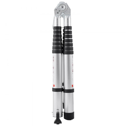 VEVOR telescopische ladder, trap, vouwladder, uitschuifbare ladder, 2,4-5m