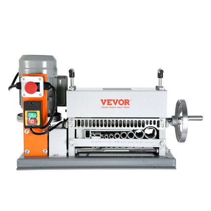 VEVOR Kabelstripmachine Elektrisch 1,5-40 mm Kabelstripmachine 370W Stripmachine 11 Stripkanalen Striptang met zwengel 65 Mn verenstaalblad Ideaal voor het strippen van koperdraad
