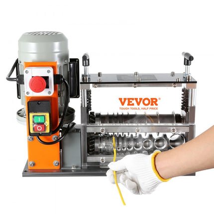 VEVOR Kabelstripmachine Elektrisch 1,5-40 mm Kabelstripmachine 750W Stripmachine 30m per minuut Snelheid Draadstripper 65Mn Veerstalen mes Ideaal voor het strippen van koperdraad