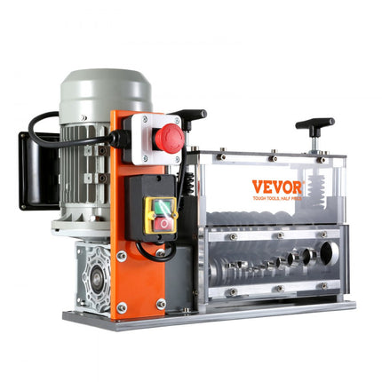 VEVOR Kabelstripmachine Elektrisch 1,5-40 mm Kabelstripmachine 750W Stripmachine 30m per minuut Snelheid Draadstripper 65Mn Veerstalen mes Ideaal voor het strippen van koperdraad