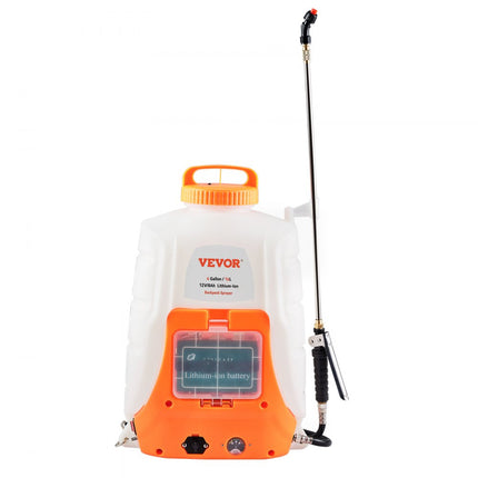 VEVOR Tuinsproeier Sprayer Accu Rugspuit 15L Drukspuit Sproeier Kunstmestspuit