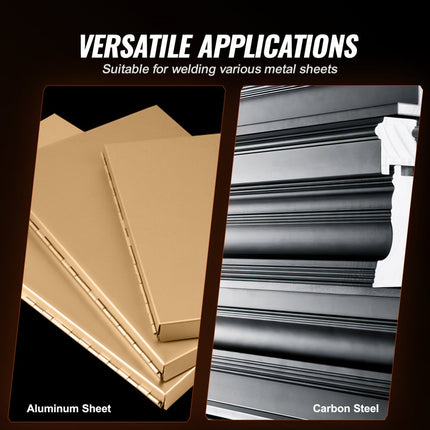 VEVOR draagbare puntlasmachine, 1/8" dikke puntlasmachine met 1,5 kVA invoercapaciteit, lastippistool, puntlasmachine voor metalen platen voor koolstofstaal, roestvrij staal, aluminiumplaat