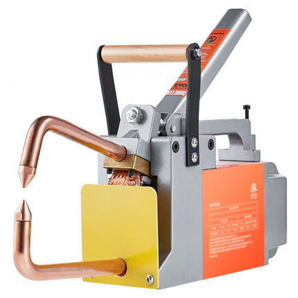 VEVOR draagbare puntlasmachine, 1/8" dikke puntlasmachine met 1,5 kVA invoercapaciteit, lastippistool, puntlasmachine voor metalen platen voor koolstofstaal, roestvrij staal, aluminiumplaat