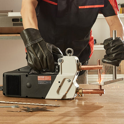 VEVOR draagbare puntlasser, 4/25" puntlasser met 9,2KVA ingangsvermogen, draagbare puntlasser met laspunt voor platen voor koolstofstaal, roestvrij staal, aluminium plaat