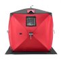 VEVOR vistent 1-2 persoons visparaplu pop-up tent ijsvissen tent 1,5x1,5x1,65m