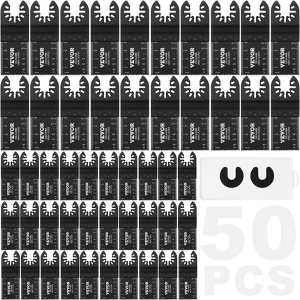 VEVOR 50x zaagblad multifunctioneel gereedschap 9x3,4 cm oscillerend gereedschap High carbon steel (HCS) snelwisselinterface compatibel met 95% van het oscillerende gereedschap op de markt