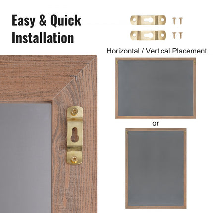 VEVOR lijst krijtbord magnetisch met 1168,4 x 889 mm magnetisch verzamelbord 913 x 1092 mm verticaal verticaal verticaal gemonteerd incl 4