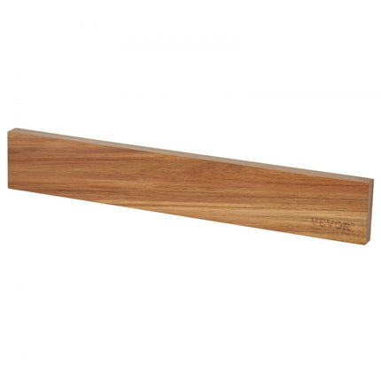 VEVOR 406 mm messenblok, magnetische messenbalk, dubbele rij magneetstaven van acaciahout, messenmagneetrail, meshouder, voor messen, scharen, kinderspeelgoed, sleutels enz.