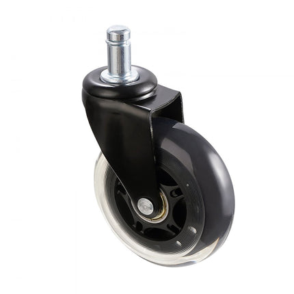 VEVOR bureaustoelwielen (set van 5) φ76,2MM vervangende harde vloerwielen gemaakt van polyurethaan bureaustoelwielen 59kg draagvermogen draaistoelwielen ideaal voor bureaustoelen gamestoelen draaistoelen