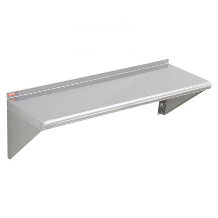 VEVOR kruidenrek wandrek 915 x 305 x 63 mm, hangend keukenrek met frame, zwevend rek roestvrij staal 113 kg belastbaar, plank wandrek kruidenrek voor keukens, restaurants, hotels, enz.