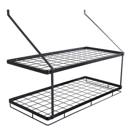 VEVOR Hangend pottenrek 30" Pot- en pannenhangrek, Pot- en pannenhanger met 12 S-haken, 50 lb laadgewicht, pannenlap Muur Ideaal voor pannen, bestek, kookgerei in de keuken