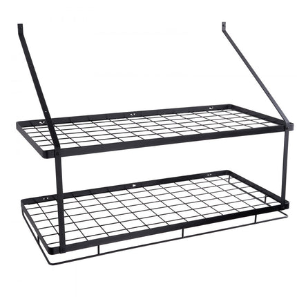 VEVOR Hangend pottenrek 30" Pot- en pannenhangrek, Pot- en pannenhanger met 12 S-haken, 50 lb laadgewicht, pannenlap Muur Ideaal voor pannen, bestek, kookgerei in de keuken