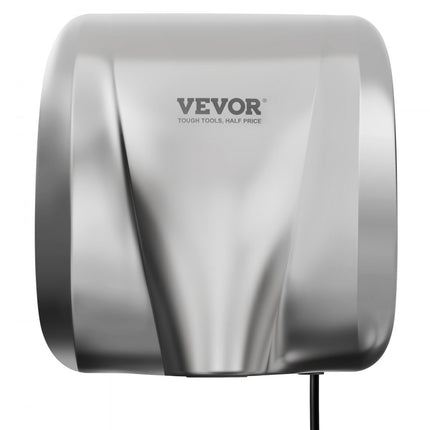 VEVOR handdroger 1300W elektrische handdroger 7-10s droogtijd Commerciële muurhanddroger Handföhn met HEPA-filter 99,97% filtratie-efficiëntie Luchthanddroger Keuken Badkamer Toilet