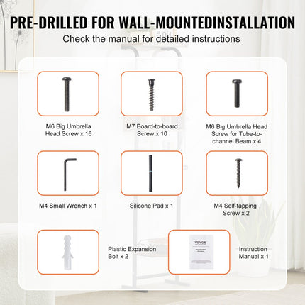 VEVOR voerstation hondenbak komhouder hondenbar voerbak verhoogd 50x19,8x145cm