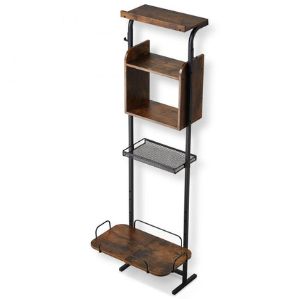 VEVOR voerstation hondenbak komhouder hondenbar voerbak verhoogd 50x19,8x145cm