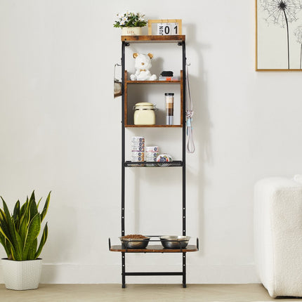 VEVOR voerstation hondenbak komhouder hondenbar voerbak verhoogd 50x19,8x145cm