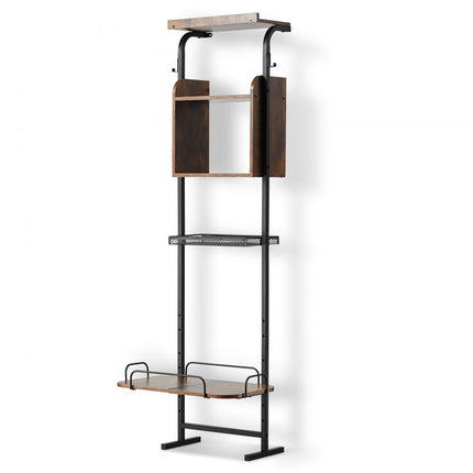 VEVOR voerstation hondenbak komhouder hondenbar voerbak verhoogd 50x19,8x145cm