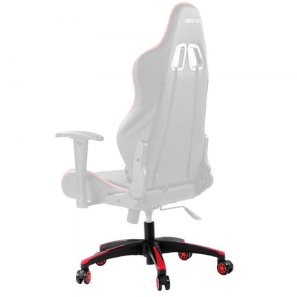 VEVOR Basistourniquet Chroom Φ710mm Bureaustoelbasis 1134kg Zwart/Rood