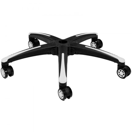 VEVOR Basistourniquet Chroom Φ710mm Draaistoelbasis 1134kg Zwart/Wit