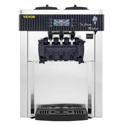 VEVOR ijsmachine wit ijsmachine 2200 W, 2 x 6 L tafelmachine ijsmachine 220 V ijsmachine met eierkegel eierrekje roestvrijstalen machine