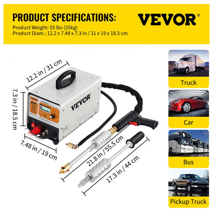 VEVOR Spotter Reparatieset Deuk Puntlasser Spot Deuktrekker 3KW220V Puntlasmachine voor Deukreparatie