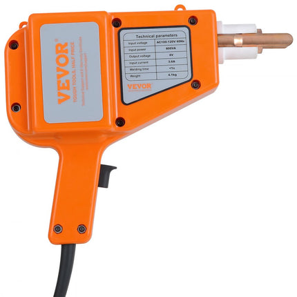 VEVOR uitdeukmachine 800 VA 220 V 1600 A uitdeukset uitdeukmachine puntlasapparaat inclusief diverse elektroden uitdeukgereedschap voor professionele reparatie van voertuigcarrosserieën