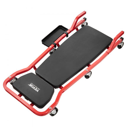 VEVOR montage rolplank werkplaats ligstoel montage ligstoel werkplaatskruk 1118mm 136kg