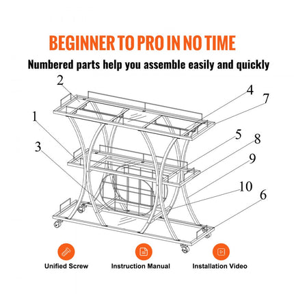 VEVOR serveerwagen barwagen wagen 3 niveaus, wijnwagen 82 kg draagvermogen, verrijdbare drankenwagen, spiegelglazen planken 111 x 35 x 92,5 cm, voor kleine ruimtes, keuken, eetkamer, bar, goudkleur