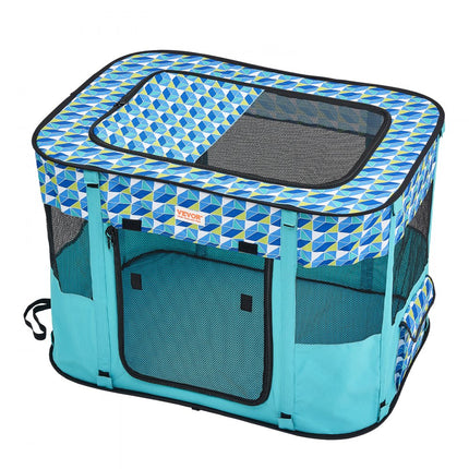 VEVOR puppybox opvouwbaar 812 x 609 x 558 mm puppyren dierenbox 13 x 5 cm opvouwbare voerbak hondenbox 600D Oxford stof hondenbox buitenren voor kleine middelgrote huisdieren