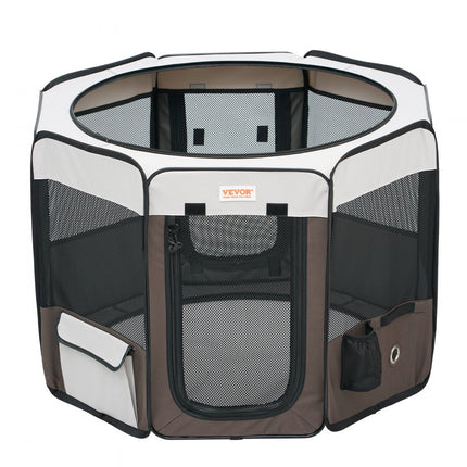 VEVOR Puppy-box Opvouwbaar 914 x 914x 584 mm Puppy Run Dierenbox 13 x 5 cm Opvouwbare kom Hondenbox 600D Oxford Stof Hondenbox Buitenren voor kleine en middelgrote huisdieren