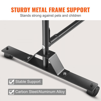 VEVOR 301 x 30 x 240,5 cm kamerscherm mobiele scheidingswand, vrijstaand zichtscherm, scheidingswand, scheidingswand, zichtscherm voor buiten, kantoren, balkons, slaapkamers, woonkamers, enz. Zwart