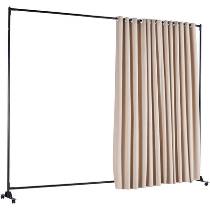 VEVOR Scheidingswand Draagbaar Paneel Scheidingswand met Wielen 118,5"x94,7" Khaki