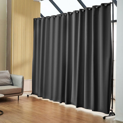 VEVOR Room Divider Portable Panel Room Divider met Wielen 118.5"x94.7" Grijs